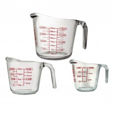 Anchor Hocking 3 Piece Open Handle Measuring Cup Set HOH1165